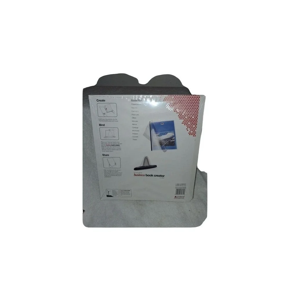 Unibind‎ Thermal SteelCrystal Soft Cover Transparent/Dark Blue Spine